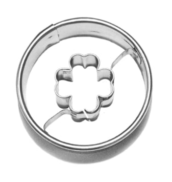 Vykrajovačka kolečko/stred čtyřlístek nerez ¤40mm CZ