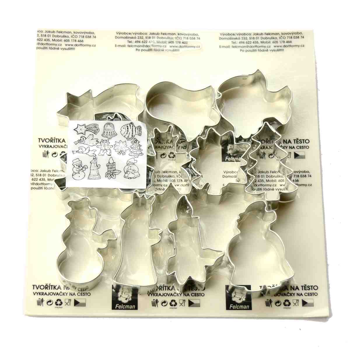 Vykrajovačka sada vánoční 12ks