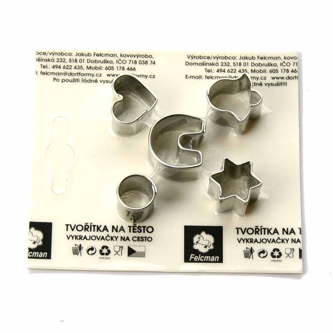 Vykrajovačka sada nerez mini 5ks