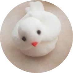 Cukrová ozdoba holubička