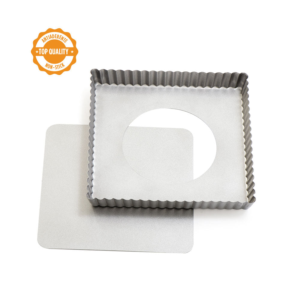 Forma na koláč štvorec Decora, 21 x 21 x 3,5 cm