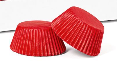 Košíčky na muffiny Decora, červené 60ks