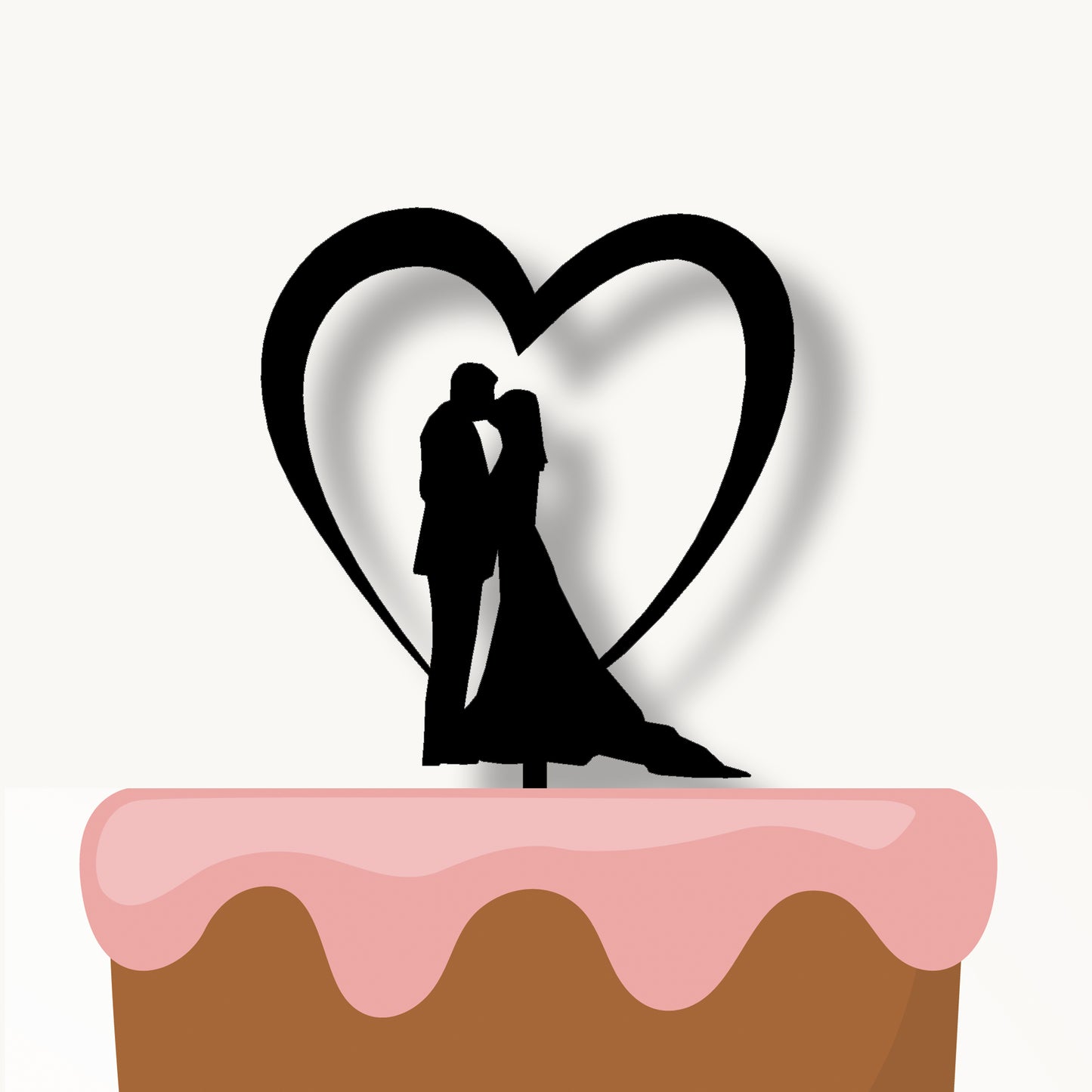 Zápich Pár v srdiečku