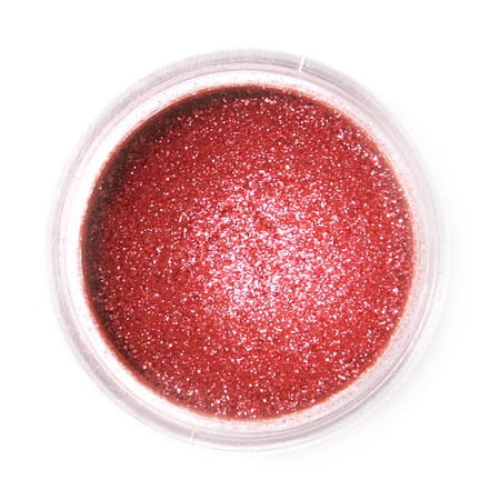 Jedlá prachová perleťová barva Fractal - Sparkling deep red (3,5 g)