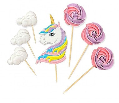 Jednorožec s lízankami │ Sada cukrových ozdôb