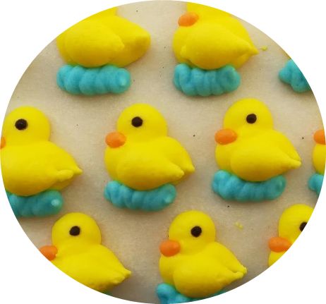 Cukrová ozdoba káčátko žluté