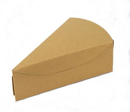 Krabička na klínok torty, prírodná 151x97x90 mm