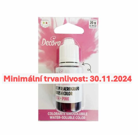 Airbrush farba Decora - ružová/fuchsiová (20 g) ZĽAVA