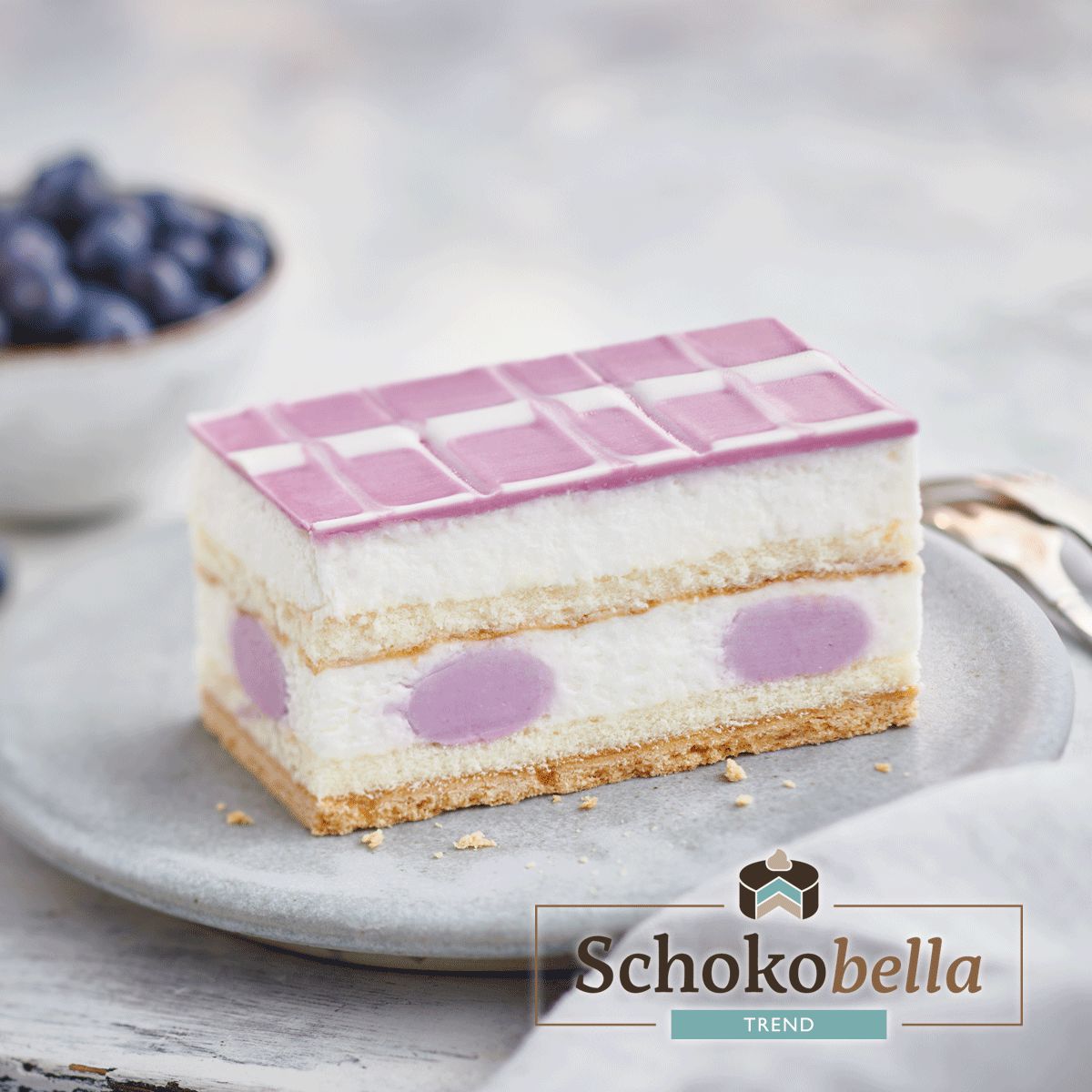 Schokobella náplň/poleva borůvka 200g