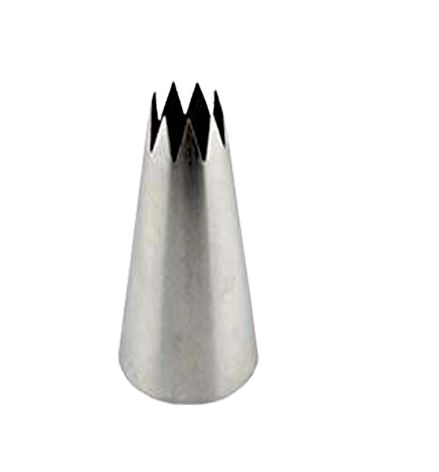 Špička nerez zdobící otevřená hvězda prům. 10mm , 8 cípů