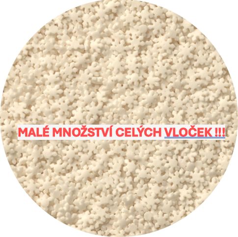 Cukrové vločky 9mm biele, 20g