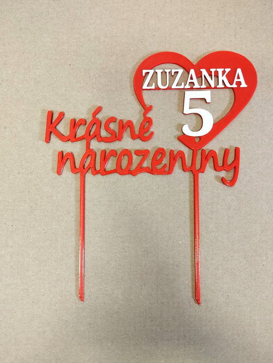 Zápich krásne narodeniny+srdca