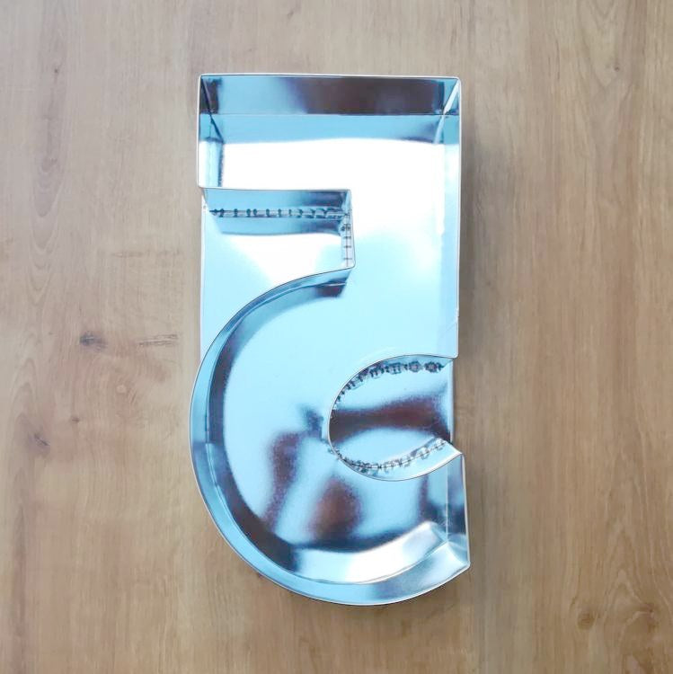 Forma dortová číslice 5 výška 34cm CZ