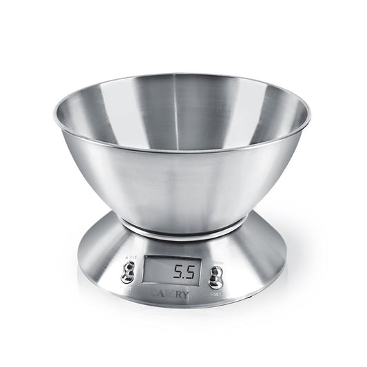 Váha kuchynská digitálna 5kg nerez s mísou NINA