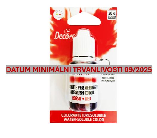 Airbrush farba Decora - červená (20 g)