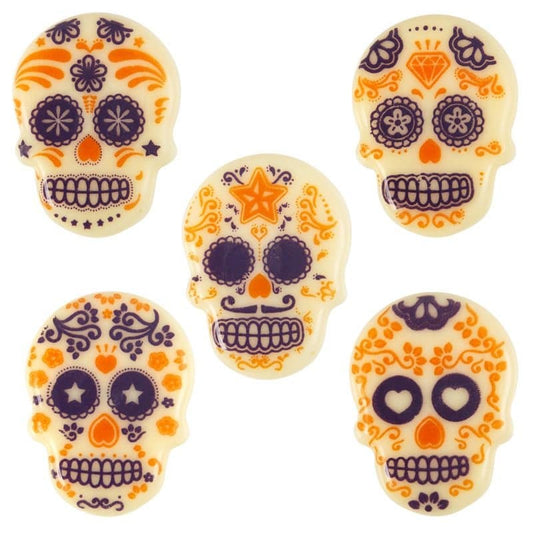 Čokoládová dekorace LEBKA Muertos 6ks