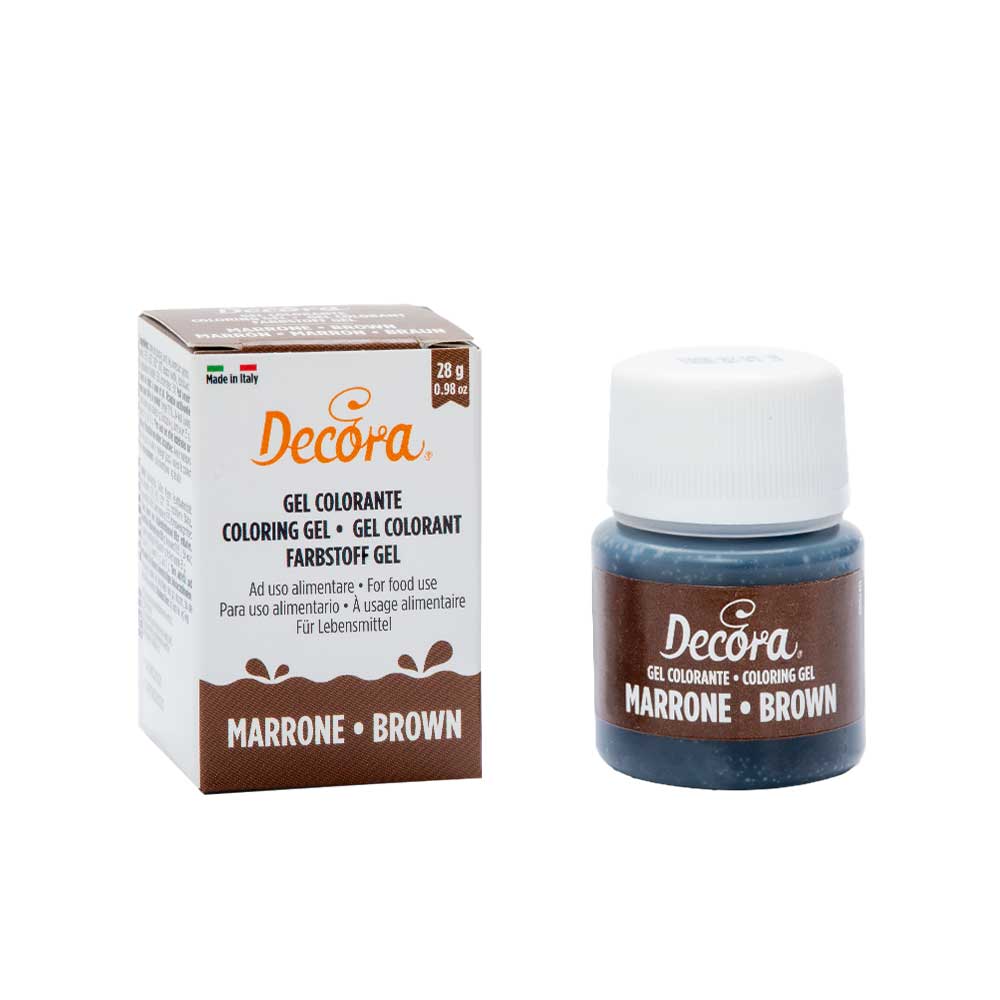 Gelová farba Decora - Brown | Hnědá (28 g)