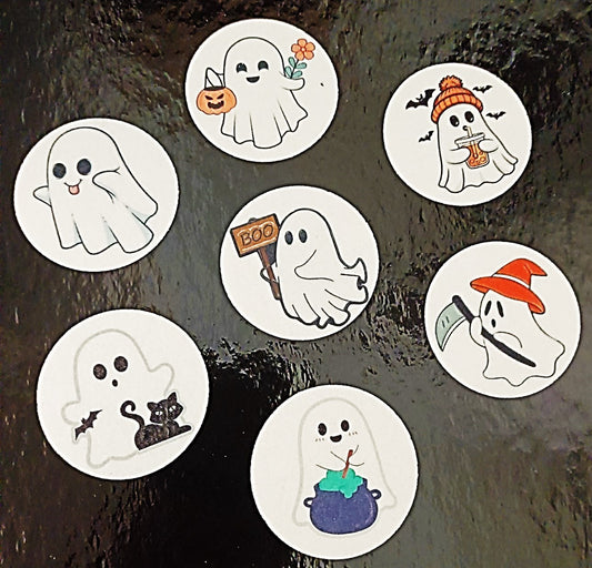 Dekorácia z jedlého papiera, terčíky Halloween (7ks)