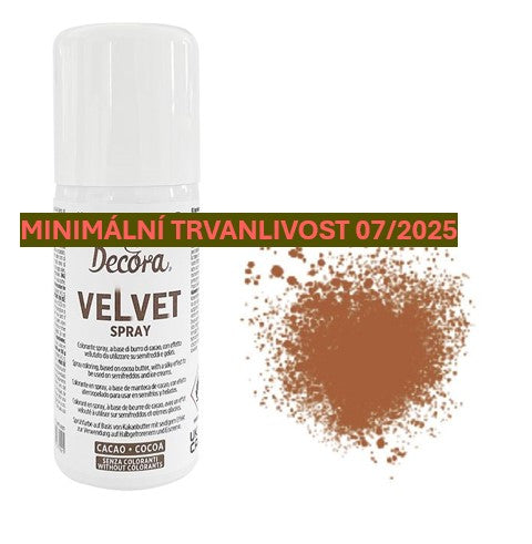 Farba v spreji, zamatový efekt kakaový 100ml
