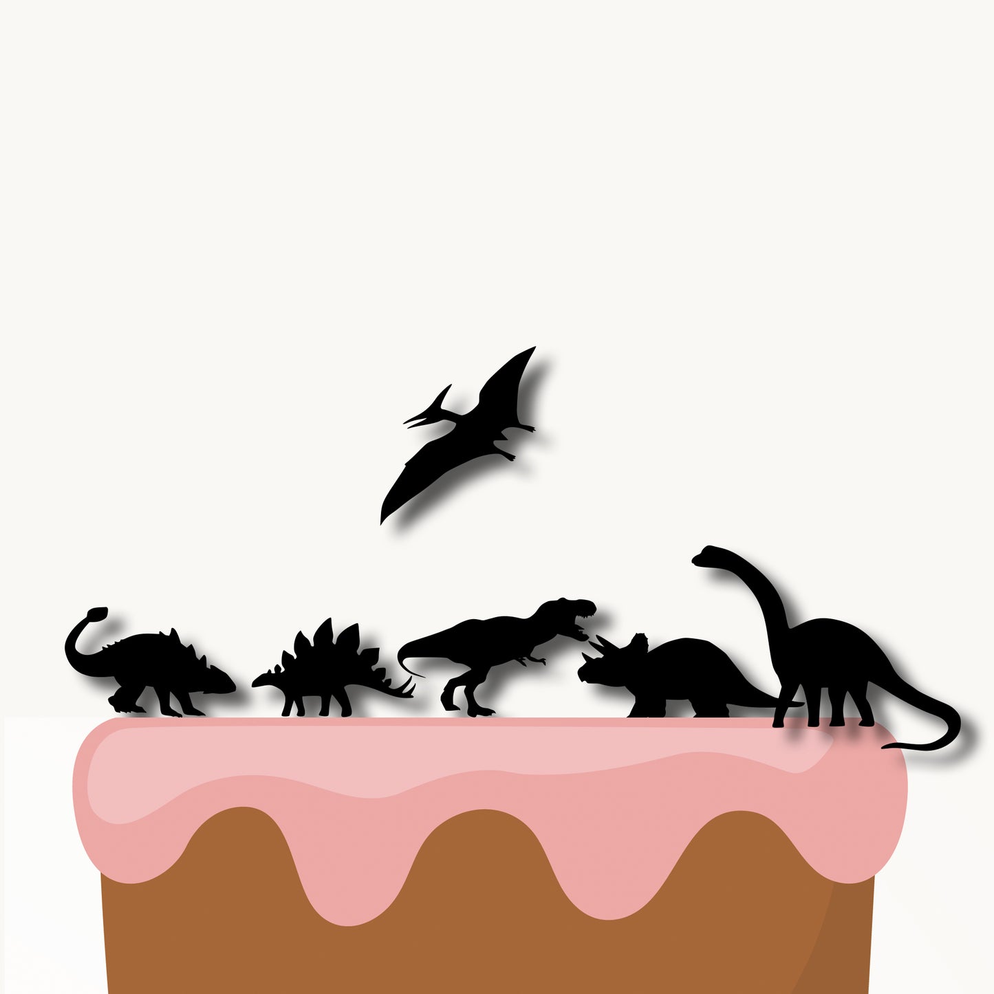 Zápich mini, Sada Dinosaury 6ks