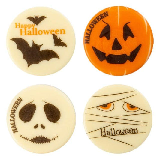 Čokoládová dekorace Halloween I, 4ks