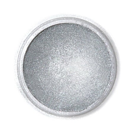 Jedlá prachová perleťová farba Fractal - Dark Silver (2,5 g)