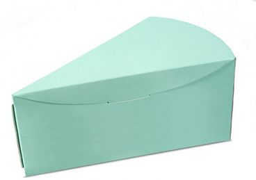 Krabička na klínok torty, pastelová zelená 151x97x90 mm