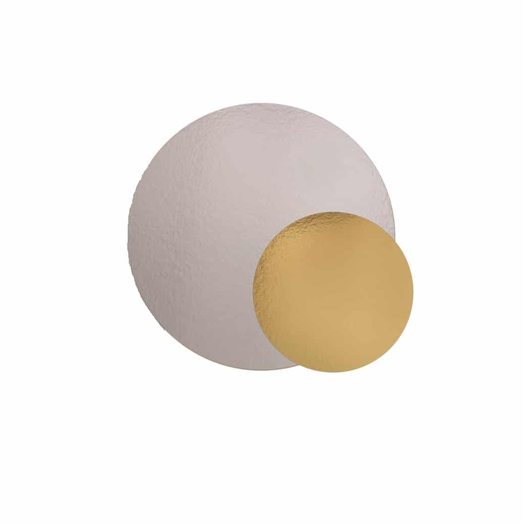 Podložka oboustranná zlatá tenká Ø 10cm