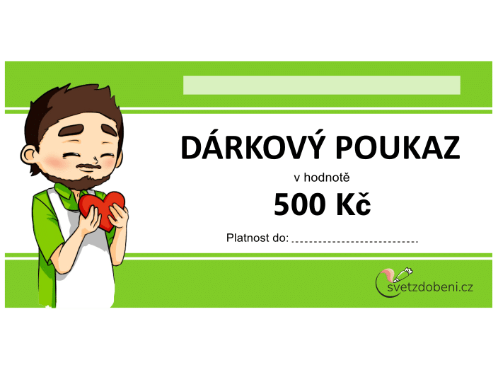 Dárkový poukaz v hodnotě 500,-Kč