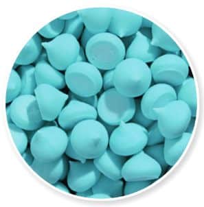 Cukrové zdobení pusinky střední MODRÉ 40g