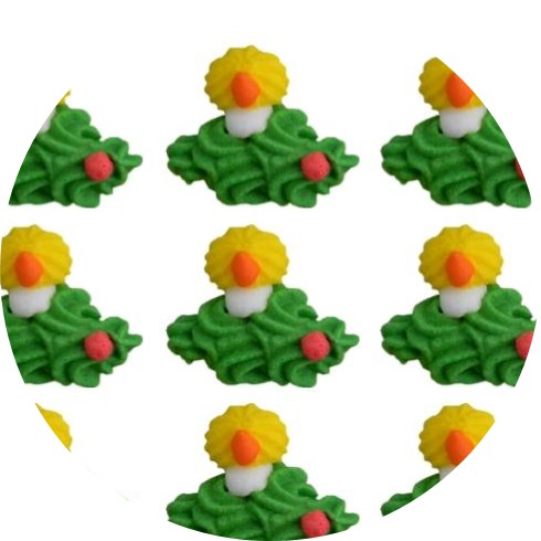 Cukrová ozdoba vetvička so sviečkou, 8ks