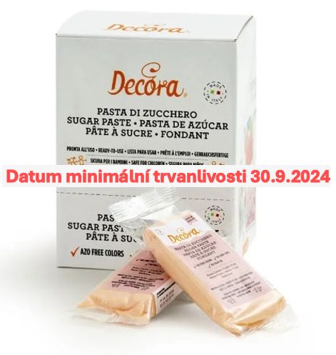 Poťahovacia a modelovacia cukrová hmota Decora, Telová 100g ZĽAVA